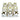 Marble Tic-Tac-Toe 7 / 7" - White / Gold