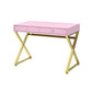 Coleen - Desk - Pink & Gold Finish