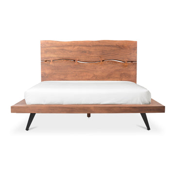 Madagascar - King Platform Bed - Light Brown