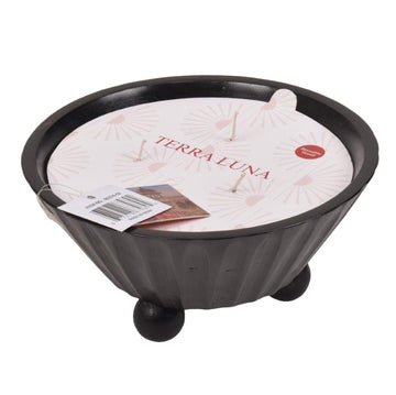 17Oz Footed Bowl / Scented Wax - Black