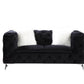 Phifina - Loveseat - Black Velvet