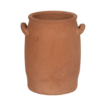 8" Traditional Handle Vase - Terracotta