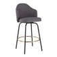 Ahoy - Fixed - Height Counter Stool - Black Metal Legs