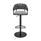 Blaise - Adjustable Counter Or Bar Stool - Black / Grey