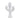 14" Wooden Cactus Decor - White