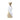 Twisted Vase 16" - White / Gold