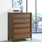 Maderia - 5-Drawer Chest Of Drawers - Walnut