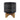 Ceramic Aztec Planter On Wooden Stand 8" - Black