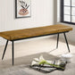 Misty - Leather Upholstered Dining Bench - Antique Camel