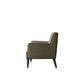 House - Beatrice Accent Chair - Tan PU & Charcoal Finish