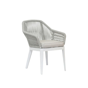 Miami - Dining Chair, With Self Welt - Echo Ash / Pearl Silver