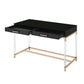 Adiel - Desk - Black & Gold Finish