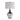 Glass 26" 2-Tone Bottle Table Lamp - White