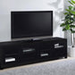 Jupiter - 4 Door Engineered Wood TV Stand - Black