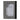 4" x 6" Lines Resin Photo Frame - Black / White