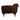 31" x 23" Faux Fur Sheep - Brown / Natural
