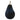 12" Tiverton Large Glass Pear - Multi