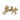 8" Fox Taper Candle Holder - Gold