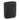 Cer Ridged Vase 8" - Black