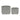Ceramic Diamond Footed Planter 10 / 12" (Set of 2) - Gray