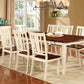 Dover - Dining Table With Leaf - Vintage White / Cherry