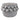 10" Leaf Applique Woven Planter - White