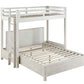 Celerina - Twin Loft Bed - Weathered White Finish