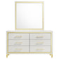 Lucia - 6-Drawer Dresser With Mirror - White