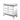 Lotus - 32" Console Cabinet - Mirrored & Faux Ice Cube Crystals