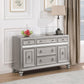 Bling Game - Dining Sideboard Buffet Cabinet - Metallic Platinum