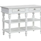 Rorratt - Kitchen Island - Marble & White Finish