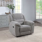 Gilson - Chenille Upholstered Reclining Glider Recliner - Gray