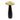 Metal 9" Mushroom Deco - Black/Gold