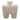 Ceramic 9" Square Shape Vase - Ivory