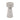 8" x 4" Taper & Pillar Holder - White