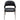 Adele Set of Two Dining/Accent Chairs in Black Leatherette w/ Brushed Stainless Steel Leg