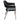 Adele Set of Two Dining/Accent Chairs in Black Leatherette w/ Brushed Stainless Steel Leg