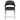 Adele Set of Two Counter Height Chairs in Black Leatherette w/ Brushed Stainless Steel Leg by Diamond Sofa