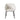 Avery Set of (2) Dining Chairs in Mist White Performance Fabric w/ Black Metal Leg