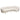 Celine Curved Sofa With Contoured Back In Light Cream Velvet And Gold Metal Legs