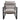 Miller Sling Accent Chair in Grey Fabric w/ Black Powder Coated Metal Frame