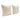 Set of (2) 16" Square Accent Pillows in Bone Boucle Textured Fabric