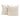 Set of (2) 16" Square Accent Pillows in Bone Boucle Textured Fabric