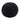 Set of (2) 10" Round Accent Pillows in Black Faux Sheepskin