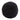 Set of (2) 10" Round Accent Pillows in Black Faux Sheepskin