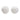 Set of (2) 10" Round Accent Pillows in White Faux Sheepskin
