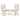 Set of (2) Skyline Dining Chairs in Cream Fabric w/ Polished Gold Metal Frame