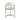 Solstice Counter Height Chair in Cream Velvet w/ Polished Gold Metal Frame