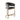 Solstice Counter Height Chair in Grey Velvet w/ Polished Gold Metal Frame