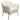 Status Accent Chair in Cream Fabric with Black Powder Coated Metal Leg